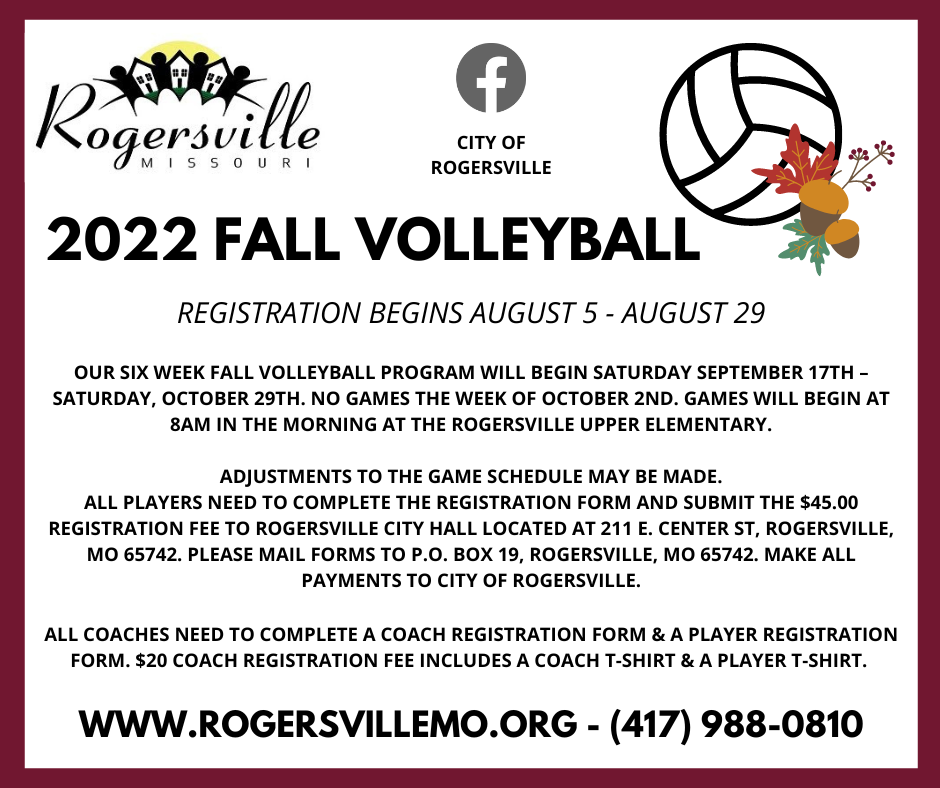 2022 FALL VOLLEYBALL 2022 FALL VOLLEYBALL