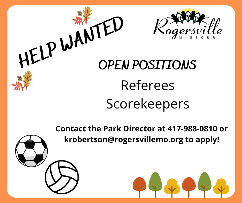 HELP WANTED (Fall 2022 Sports) HELP WANTED (Fall 2022 Sports)
