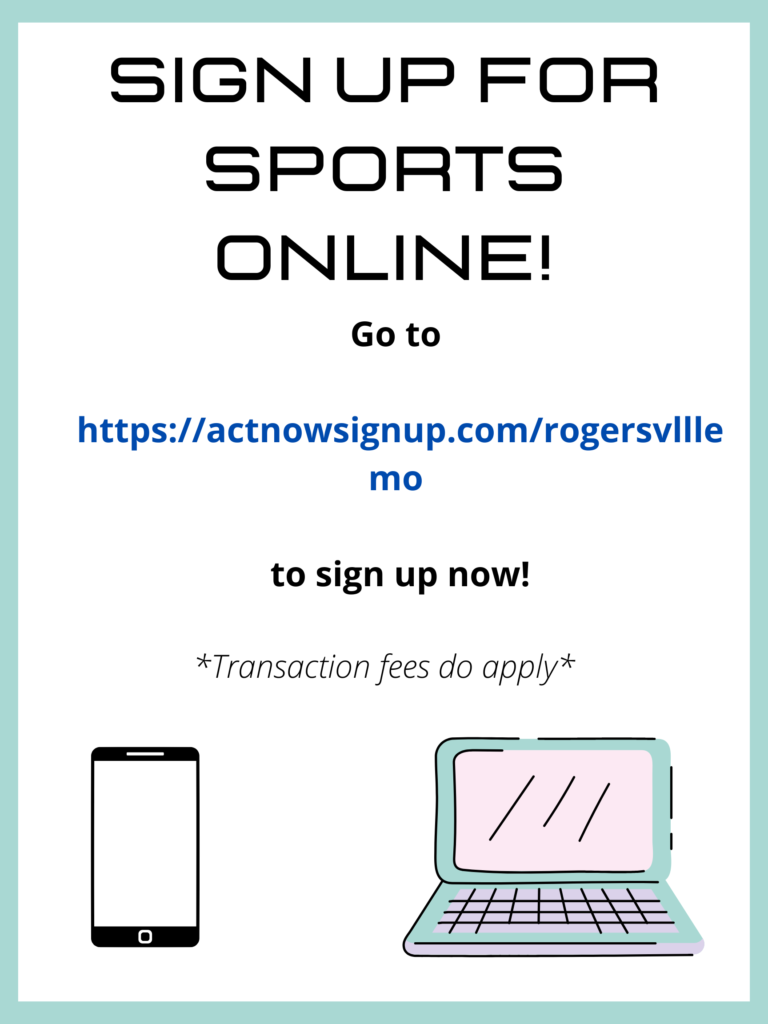 Rogersville Online Registration Poster