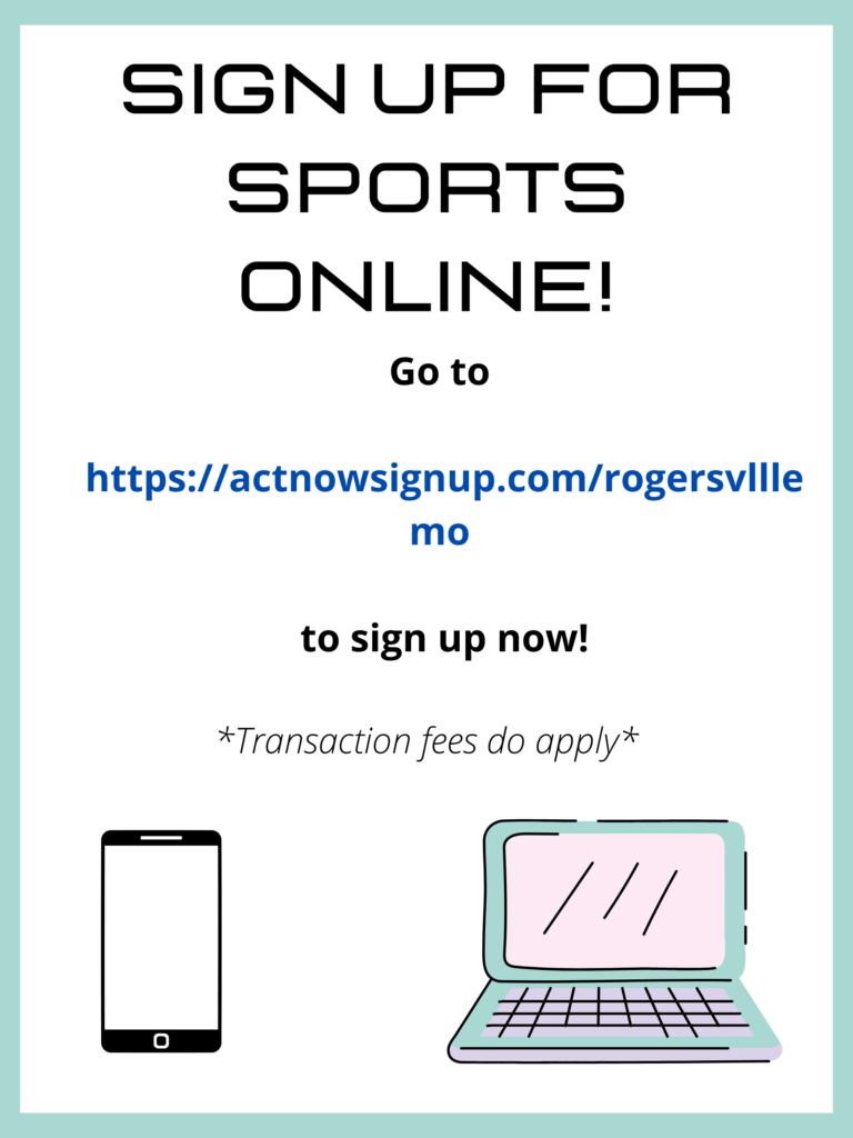 Rogersville Online Registration Poster Rogersville Online Registration Poster
